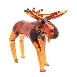 Objets d'art Glass Miniature Figurine - Moose