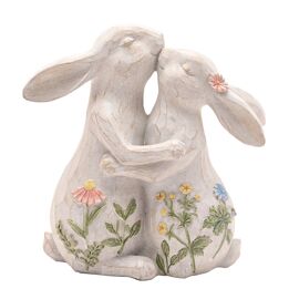 **MULTI 2** The Eggs-traordinary Gifting Co Spring Cuddle Rabbit Figurine