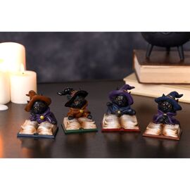 **ASTD MULTI 4** Mystic Legends Black Cats in Witch Hats with Spell Books
