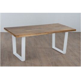 White Rectangle Nesting Table with Metal Legs - Large 183cm x 91cm