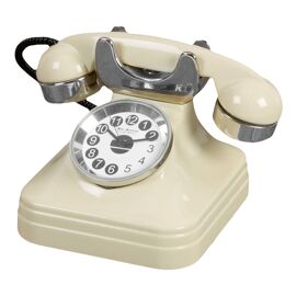 Wm Widdop Miniature Clock - Cream Telephone