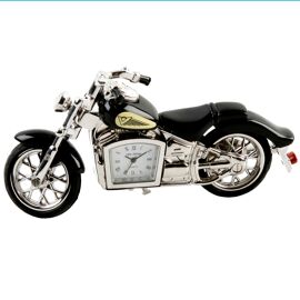 Wm Widdop Miniature Clock Black Indian Style Motorbike