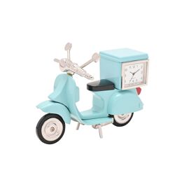 Wm.Widdop Miniature Clock - Blue Scooter