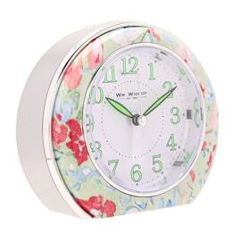 Wm.Widdop Quartz Alarm Clock - Green Leaf Design L/S/C