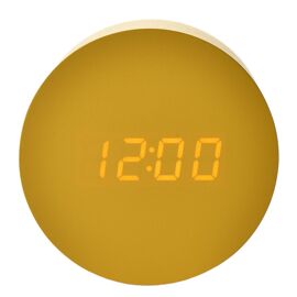 Interval LED Alarm Clock - Yellow