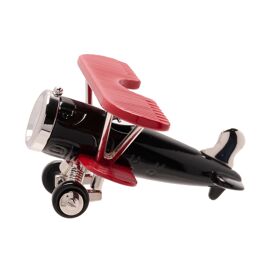 Wm.Widdop Miniature Clock Bi Plane Red & Black