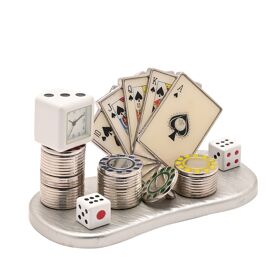Wm.Widdop Miniature Clock - Casino