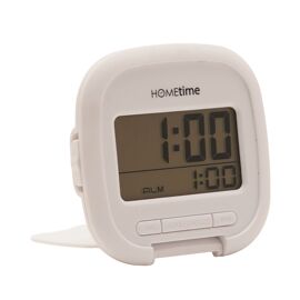 Hometime Digital Travel Alarm Clock - White
