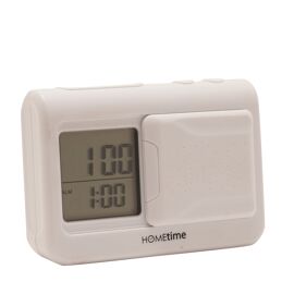 Hometime Digital Vibration Alarm Clock - White