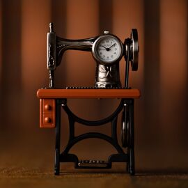 Wm.Widdop Miniature Clock - Sewing Machine