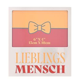 Aluminium Frame 6" x 4" - German Fathers Day - Leiblingsmensch