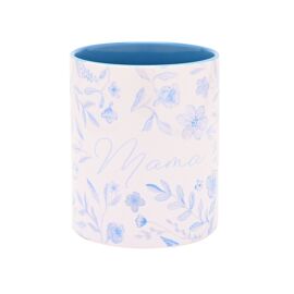 Mug Light Blue Inside 11oz - German Mothers Day - Mama