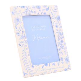 Ceramic Photo Frame - 4" x 6" White - German Mothers Day
