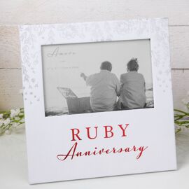 Amore Photo Frame Ruby Anniversary 6" x 4"