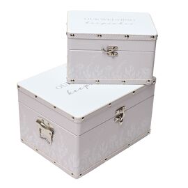 Amore Set of 2 Luggage Boxes - Wedding Keepsakes