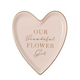 Amore Ceramic Heart Trinket Dish "Flower Girl"
