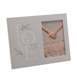 Amore Grey Photo Frame Love Letters  4" x 6"