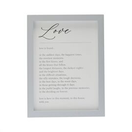 Amore Verse Plaque Love Is
