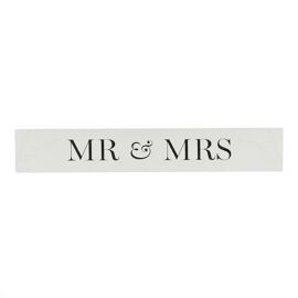 Amore Long Plaque Mr & Mrs