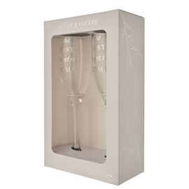 Amore Champagne Flutes Set of 2 - The Best