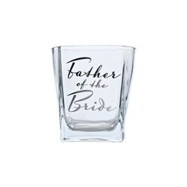 Amore Whisky Glass and Coaster Set - Father of the Bride