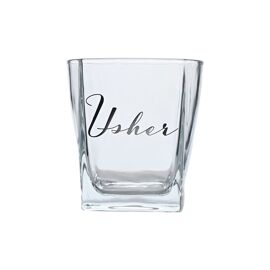 Amore Whisky Glass and Coaster - Usher