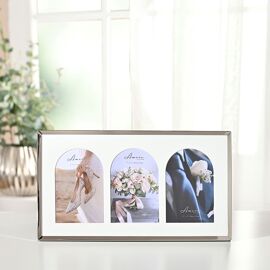 Amore Triple Photo Frame With Arch Mounts