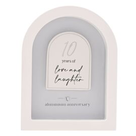 Amore Arch Plaque 18cm - 10 Years