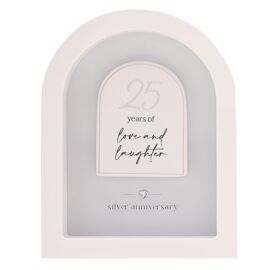 Amore Arch Plaque 18cm - 25 Years