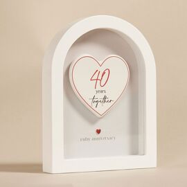 Amore Arch Plaque 18cm - 40 Years