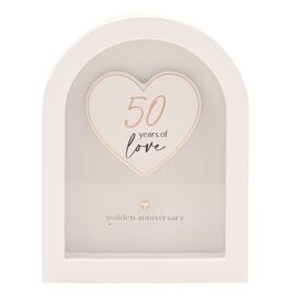 Amore Arch Plaque 18cm - 50 Years