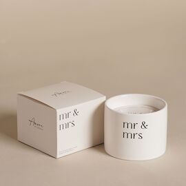 Amore Double Wick Candle - Mr & Mrs
