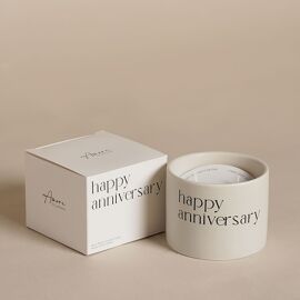 Amore Double Wick Candle - Happy Anniversary