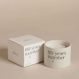 Amore Double Wick Candle - 60 Years Together