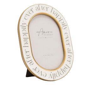 Amore Words Photo Frame 'Happily Ever After' - 4" x 6"