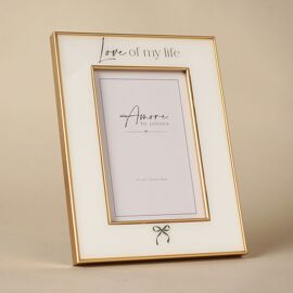 Amore Bow Frame 'Love of my life' 4" x 6"