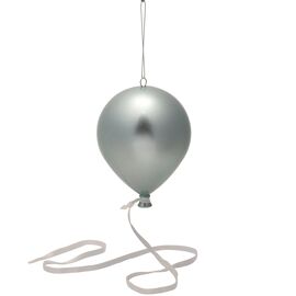**MULTI 12**Baby Blue Plastic Balloon With Ribbon W100mm x H130mm