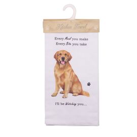 **MULTI 6** E&S Pets Golden Retriever Tea Towel