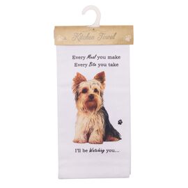 **MULTI 6** E&S Pets Yorkshire Terrier Tea Towel