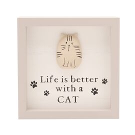 **MULTI 4** Best Of Breed Plaque - Life Is Better With A Cat