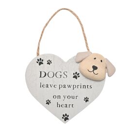 **MULTI 3** Best Of Breed Plaque - Dogs Leave Pawprints On Your Heart