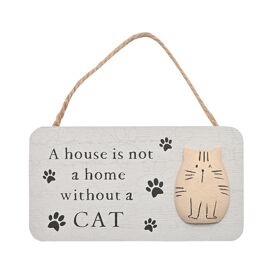 **MULTI 3** Best Of Breed Plaque - A House Is Not A Home Without A Cat