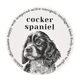 Best of Breed Ceramic Round Coaster - Cocker Spaniel