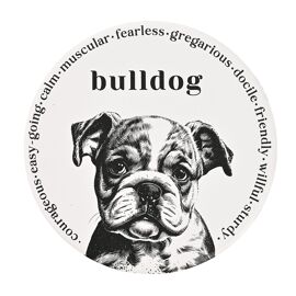Best of Breed Ceramic Round Coaster - British Bulldog