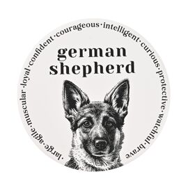 Best of Breed Ceramic Round Coaster - German Shepherd