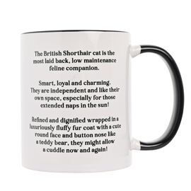 Best of Breed Mug Black Inside 11oz - Shorthair Cat