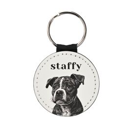 Best of Breed Keyring - Staffy