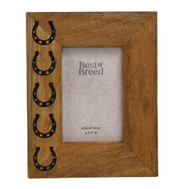 **MULTI 2** Best of Breed Mango Wood Horseshoe Icon Photo Frame 4" x 6"