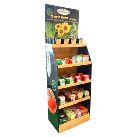 Boutique Garden Small Cardboard Display Stand - Grow Your Own