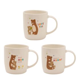 **ASTD MULTI 6** Bear Hugs Mugs - Mum, Mummy & I Love You